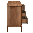 Cadence 6-Drawer Curved Dresser in Walnut