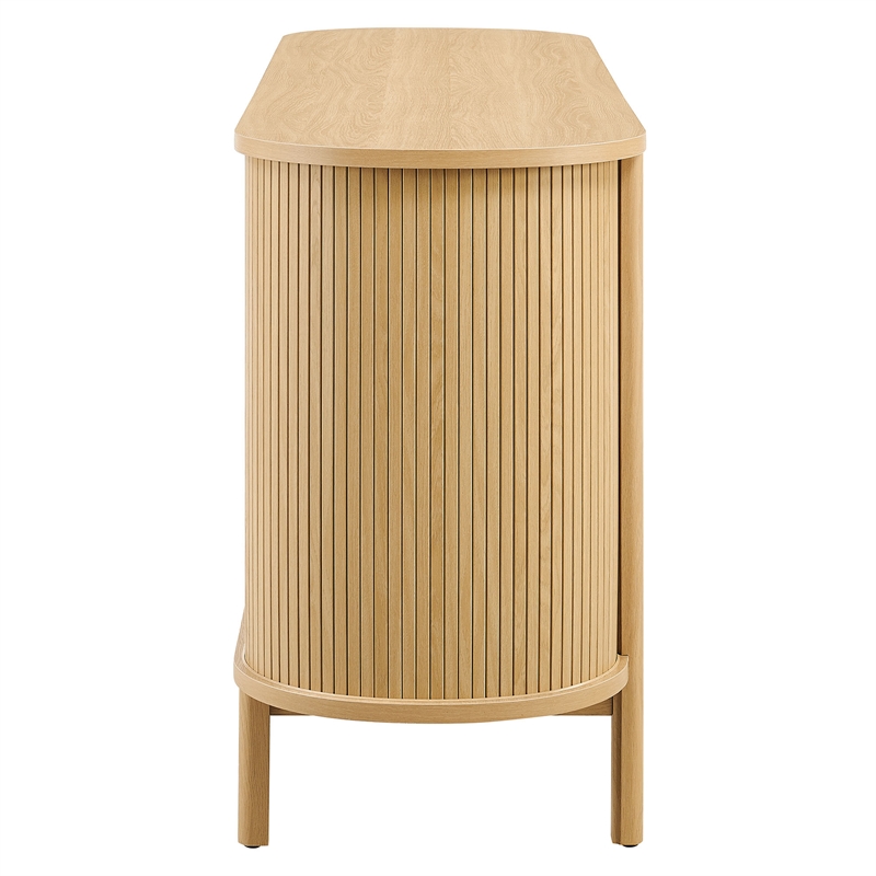 Cadence 6-Drawer Curved Dresser in Oak