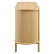 Cadence 6-Drawer Curved Dresser in Oak