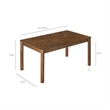 Modway Alba 7-Piece Extendable Dining Set in Walnut/Charcoal