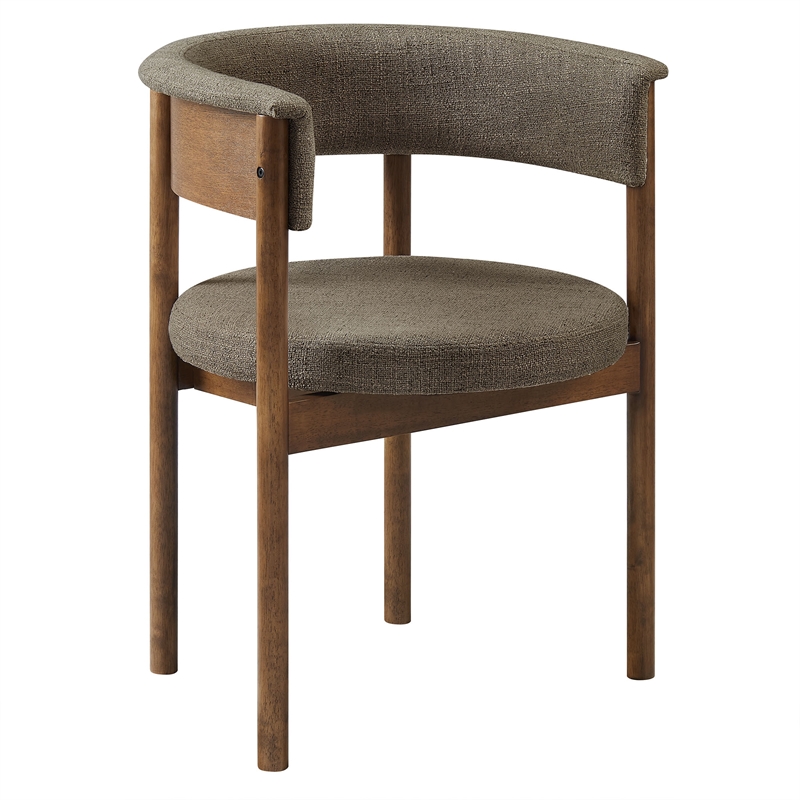 Clea Set Of 2 Curved Upholstered Dining Chairs