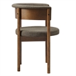 Clea Set Of 2 Curved Upholstered Dining Chairs