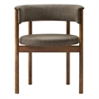 Clea Set Of 2 Curved Upholstered Dining Chairs