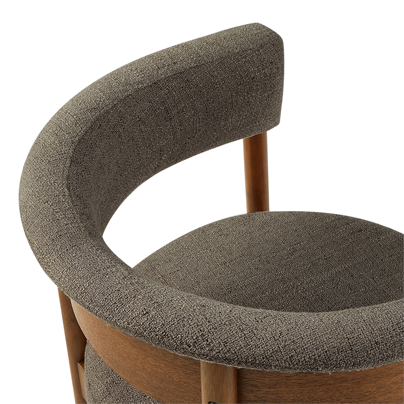 Clea Set Of 2 Curved Upholstered Dining Chairs