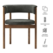 Clea Set Of 2 Curved Upholstered Dining Chairs