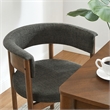 Clea Set Of 2 Curved Upholstered Dining Chairs