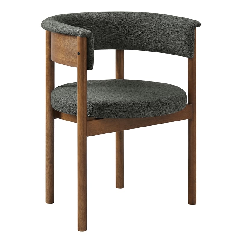 Clea Set Of 2 Curved Upholstered Dining Chairs