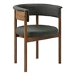 Clea Set Of 2 Curved Upholstered Dining Chairs