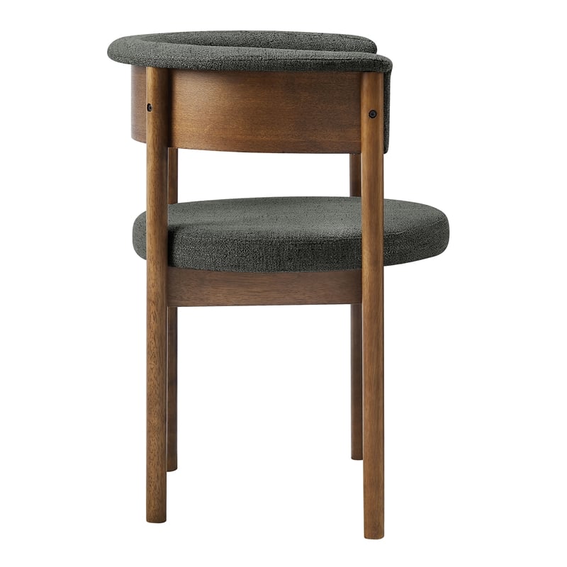 Clea Set Of 2 Curved Upholstered Dining Chairs