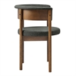 Clea Set Of 2 Curved Upholstered Dining Chairs
