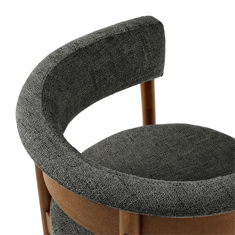 Clea Set Of 2 Curved Upholstered Dining Chairs