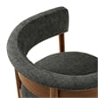 Clea Set Of 2 Curved Upholstered Dining Chairs