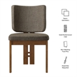 Alba Armless Upholstered Dining Chairs Set Of 2 in Taupe