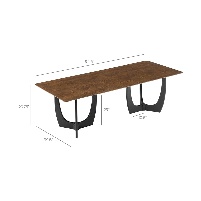 Wrenly 94 Inch Dining Table in Walnut