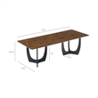 Wrenly 94 Inch Dining Table in Walnut