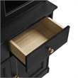 Modway Amara 79 Inch Large Storage Display Cabinet in Black Oak