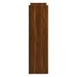 Emric Wave Shoe Cabinet in Walnut