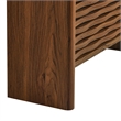 Emric Wave Shoe Cabinet in Walnut