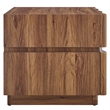 Isola 2 Drawer Nightstand in Walnut