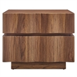 Isola 2 Drawer Nightstand in Walnut