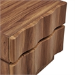 Isola 2 Drawer Nightstand in Walnut