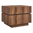 Isola 2 Drawer Nightstand in Walnut