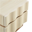 Isola 2 Drawer Nightstand in White Light Oak