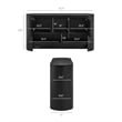 Duval 62 Inch Oval Sideboard in Black