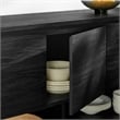 Duval 62 Inch Oval Sideboard in Black