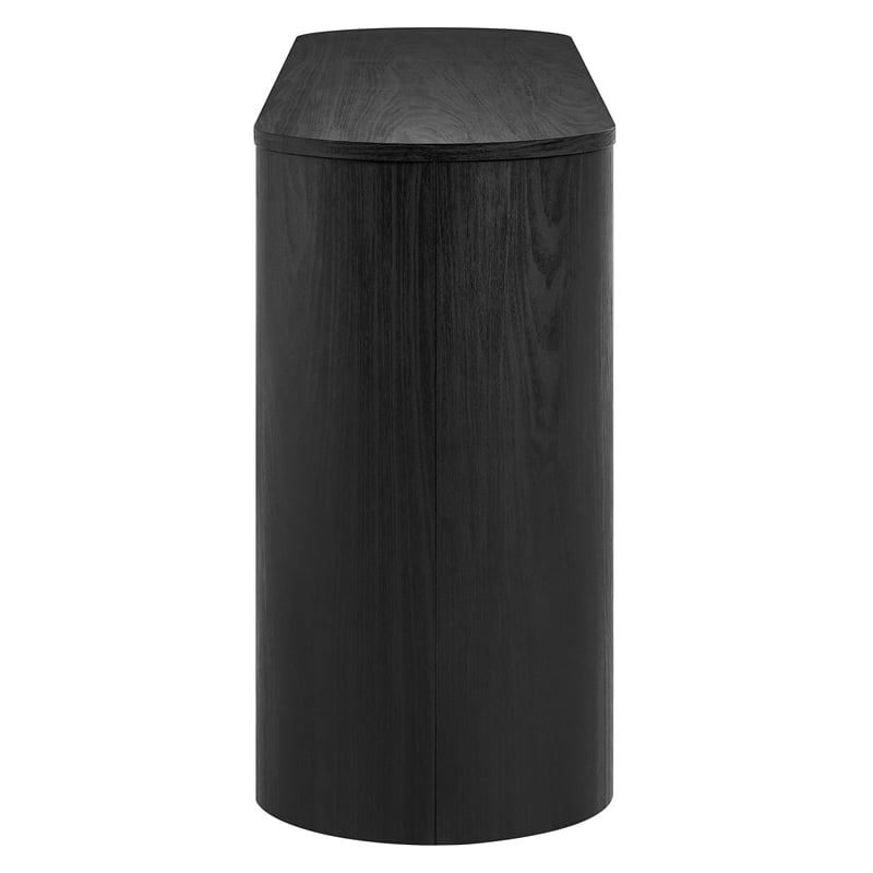 Duval 62 Inch Oval Sideboard in Black