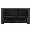 Duval 62 Inch Oval Sideboard in Black