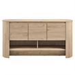 Duval 62 Inch Oval Sideboard in Light Oak