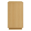 Render 2-Door Fluted Accent Cabinet in Oak