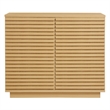 Render 2-Door Fluted Accent Cabinet in Oak
