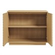 Render 2-Door Fluted Accent Cabinet in Oak