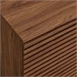 Render 2-Door Fluted Accent Cabinet in Walnut