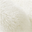 Mina Faux Fur Accent Chair in White