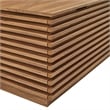 Render Fluted 3-in-1 Hall Tree With Storage Bench and Coat Rack in Walnut