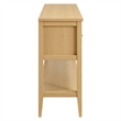 Soma 62 Inch Rattan Console Table in Oak