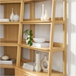 Modway Bixby 3 Piece Corner Bookshelf Set With Wide and Narrow Bookshelves