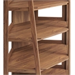 Bixby 71 Inch Corner Bookshelf in Walnut