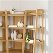 Bixby 3-piece Corner Bookshelf Set with Narrow Bookshelves in Oak