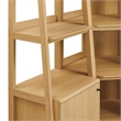 Bixby 3-piece Corner Bookshelf Set with Narrow Bookshelves in Oak