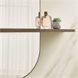 Solstice Large Oval Mirror in Walnut