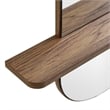 Solstice Large Oval Mirror in Walnut