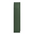 Dahlia 78 Inch Fluted and Scalloped Arched Storage Cabinet in Hunter Green