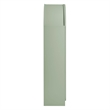Dahlia 78 Inch Fluted and Scalloped Arched Storage Cabinet in Sage