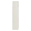 Dahlia 78 Inch Fluted and Scalloped Arched Storage Cabinet in White
