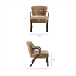 Arden Faux Shearling Accent Armchair in Sand