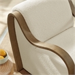 Atrium Lattice Boucle Accent Armchair in Cream